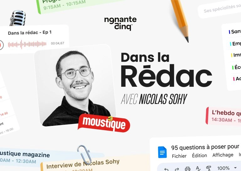 “Dans la Rédac” de Moustique avec Nicolas Sohy