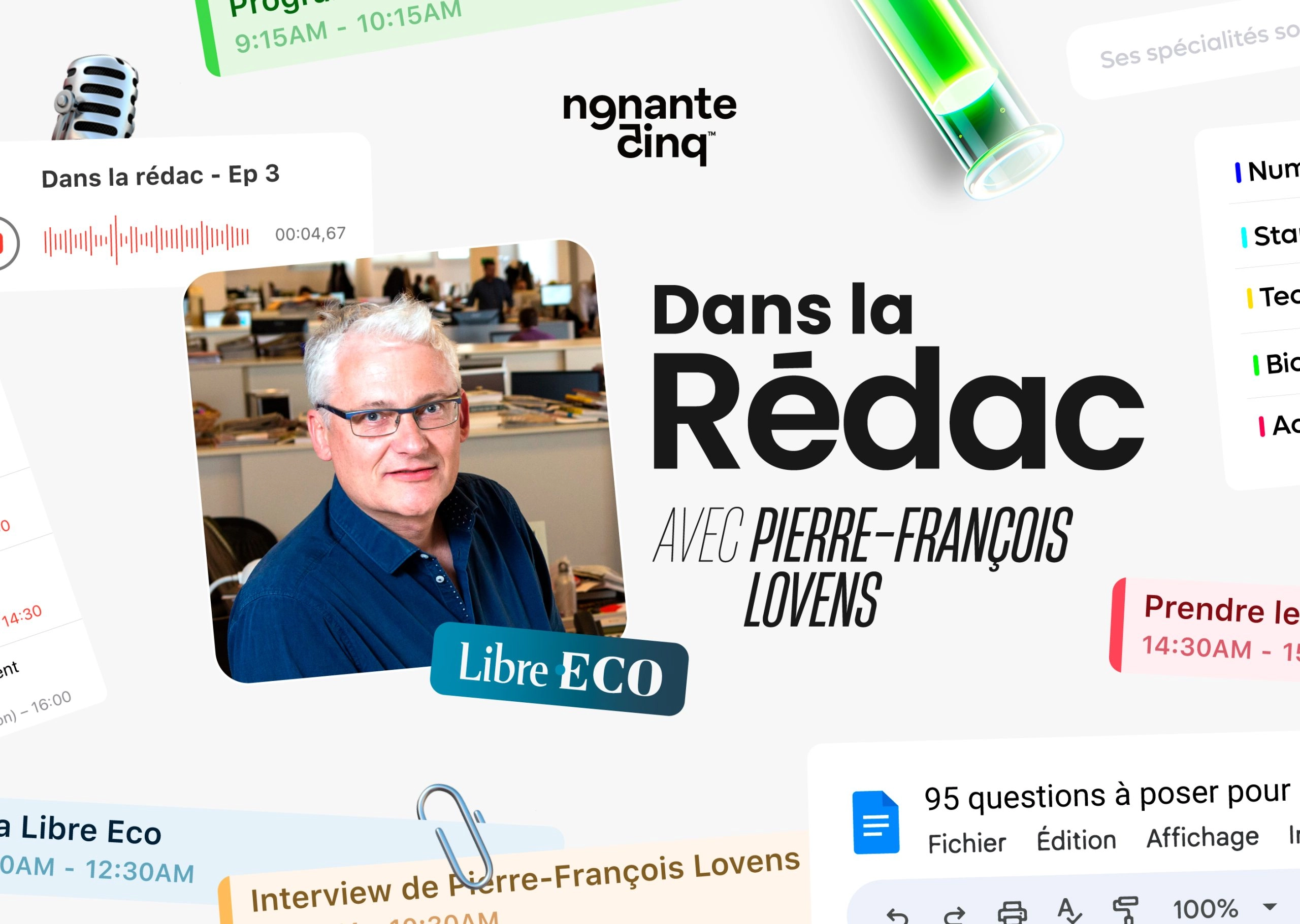 “Dans la Rédac” de La Libre Éco avec Pierre-François Lovens