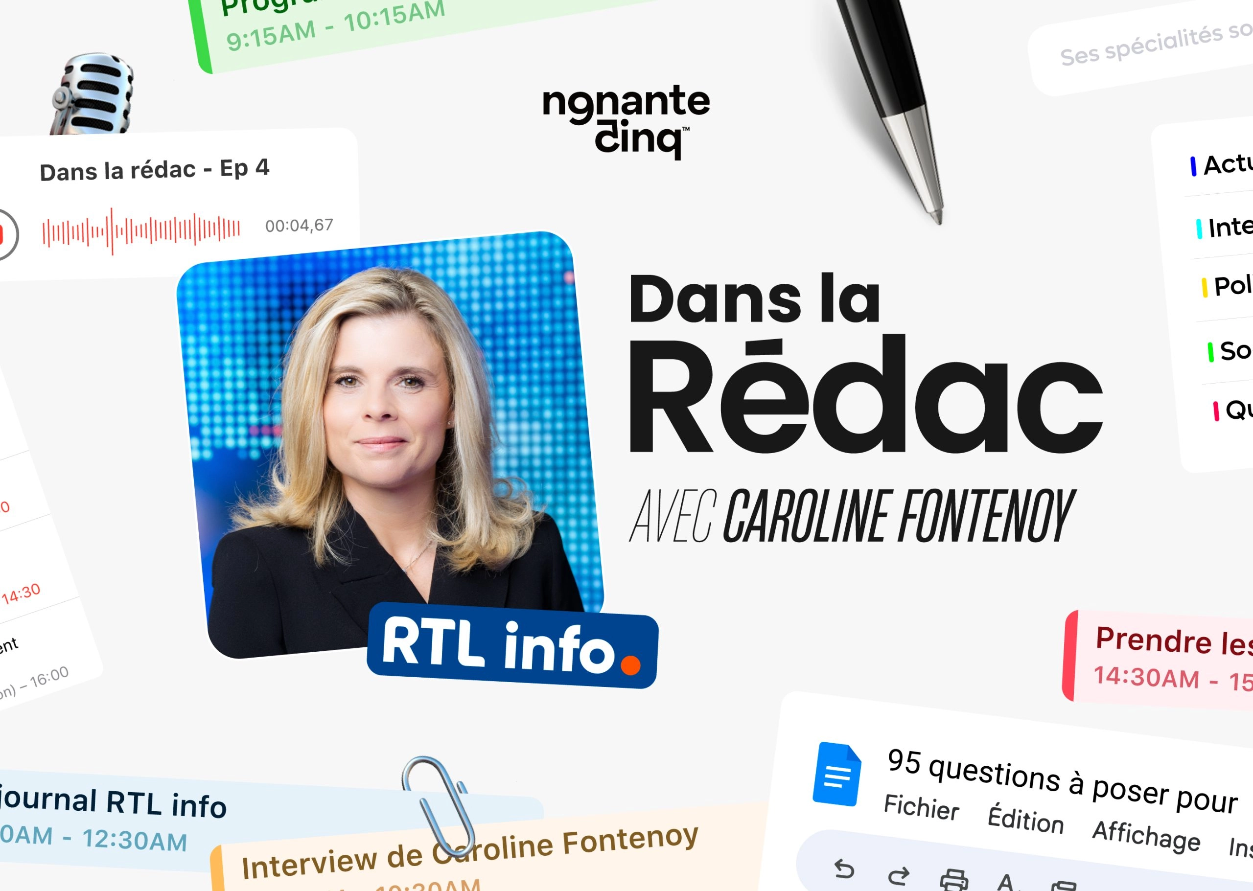 “Dans la Rédac” du JT de RTL avec Caroline Fontenoy