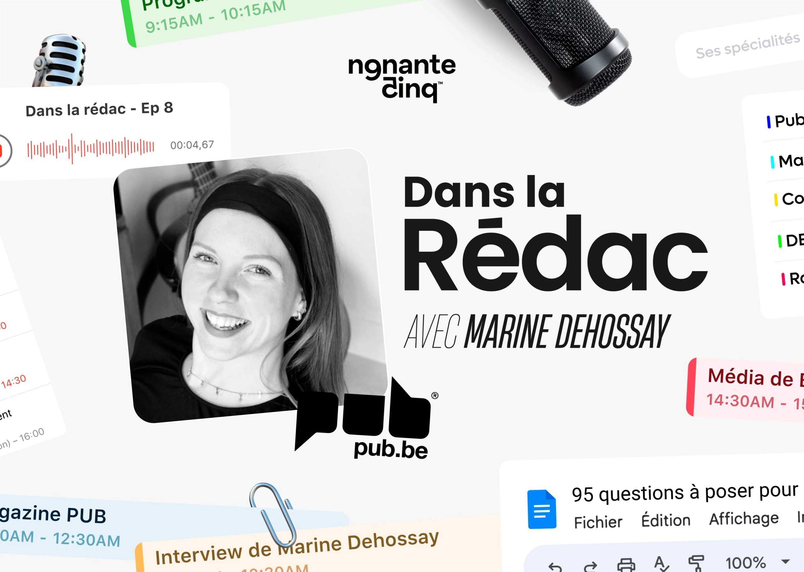 “Dans la Rédac” de PUB avec Marine Dehossay