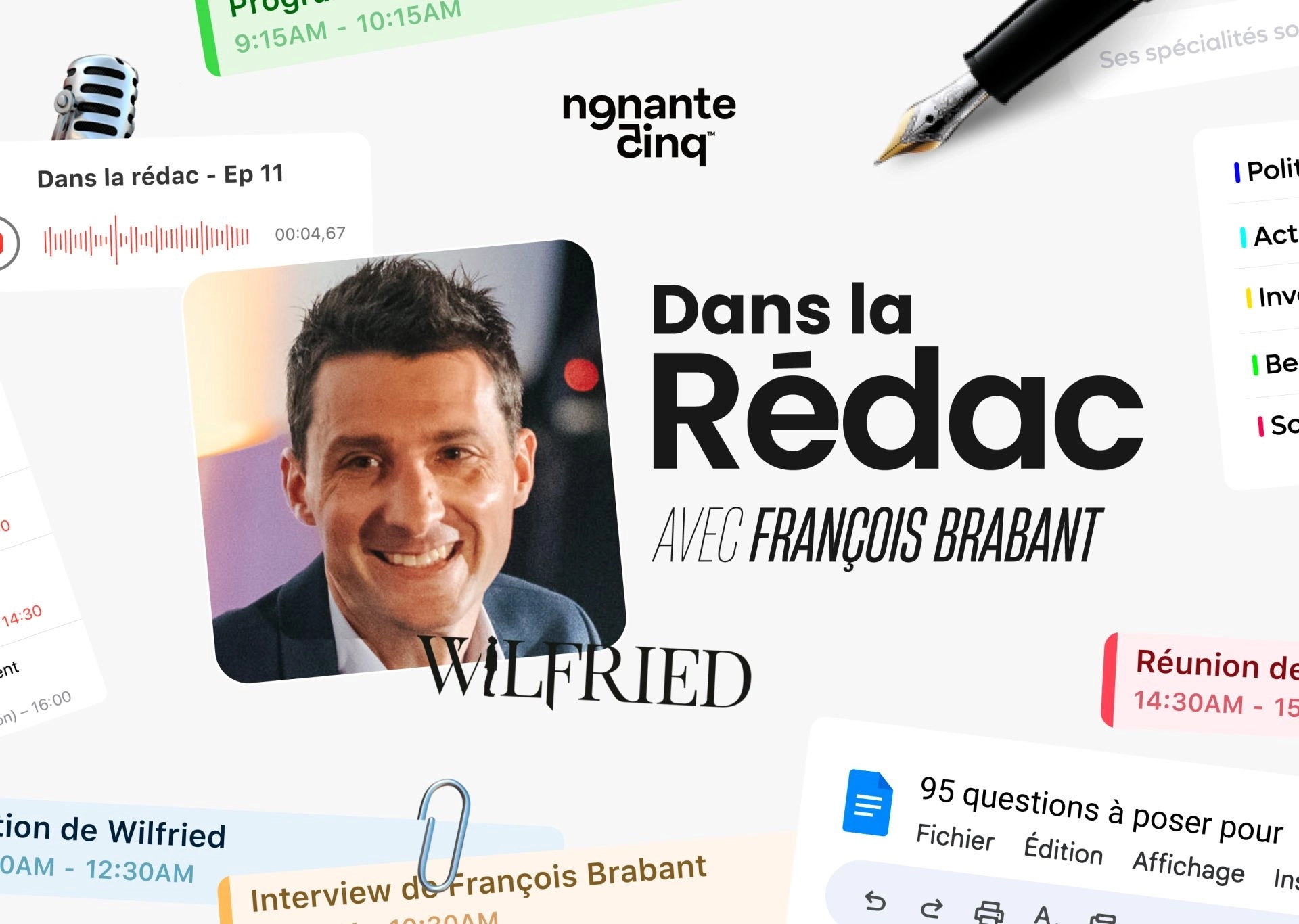 “Dans la Rédac” de Wilfried avec François Brabant