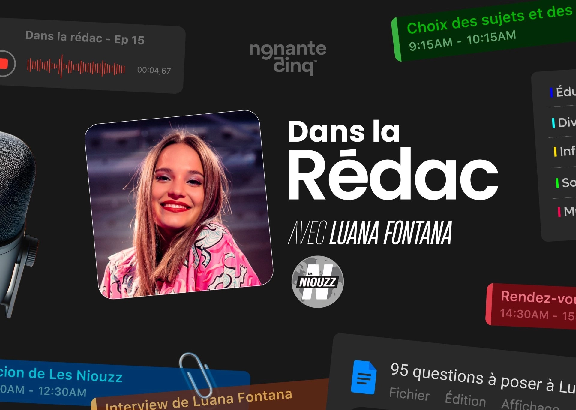 “Dans la Rédac” des Niouzz avec Luana Fontana