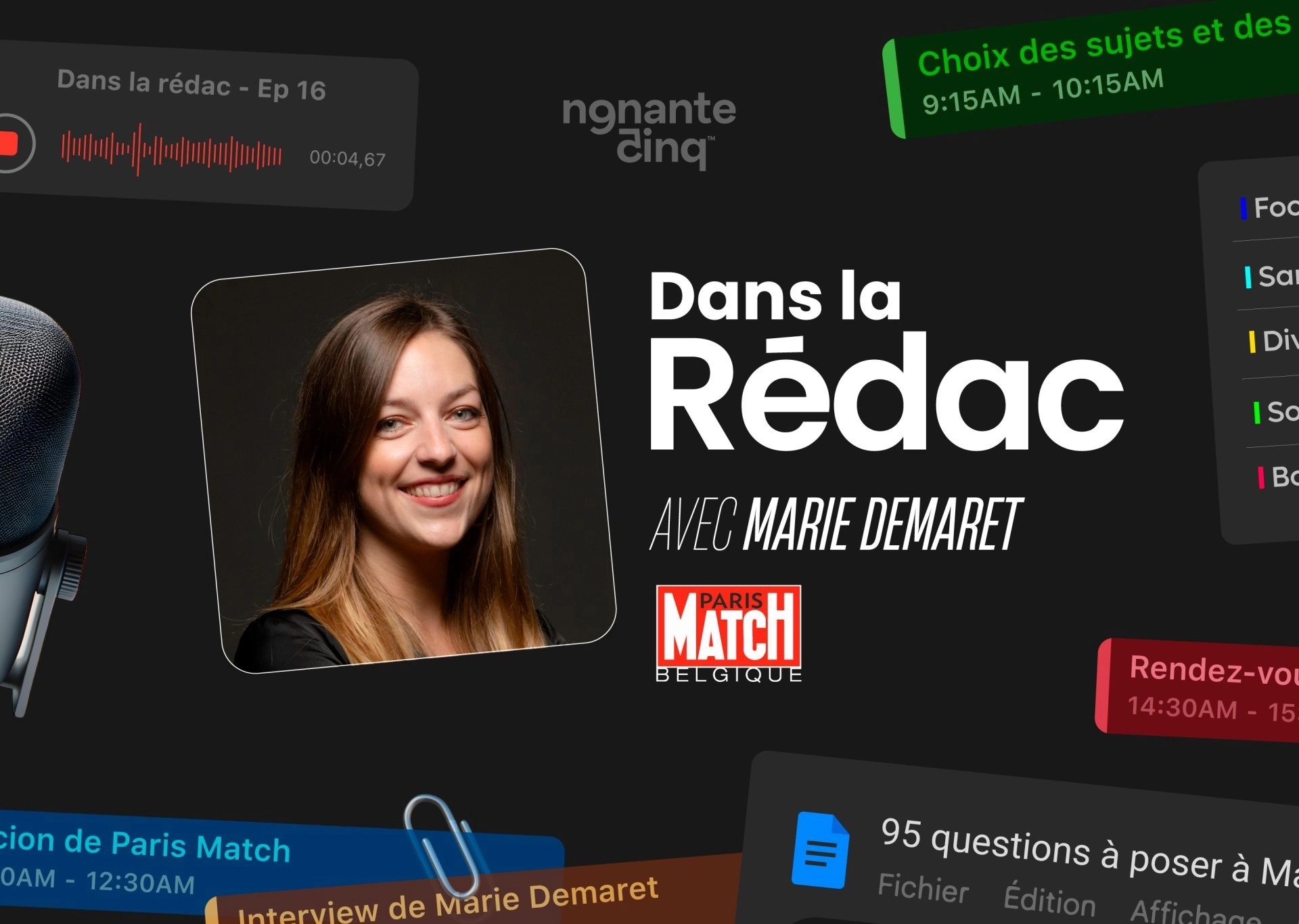 “Dans la Rédac” de Paris Match Belgique avec Marie Demaret