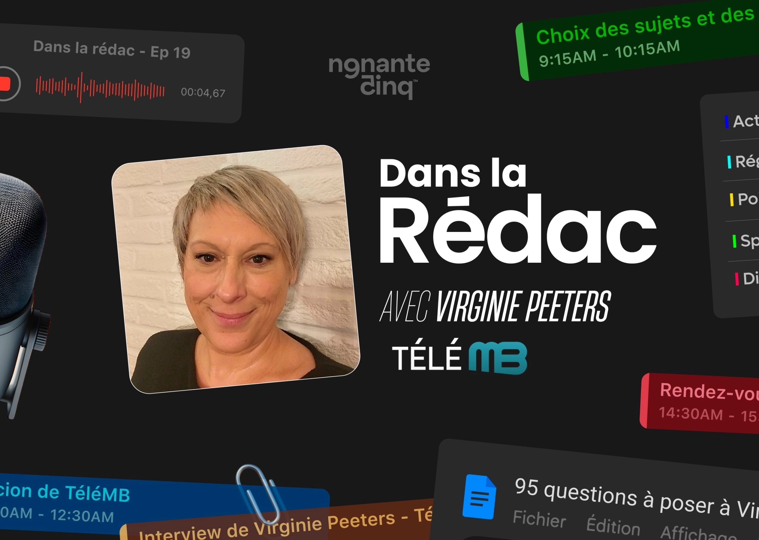 “Dans la Rédac” de Télé MB avec Virginie Peeters