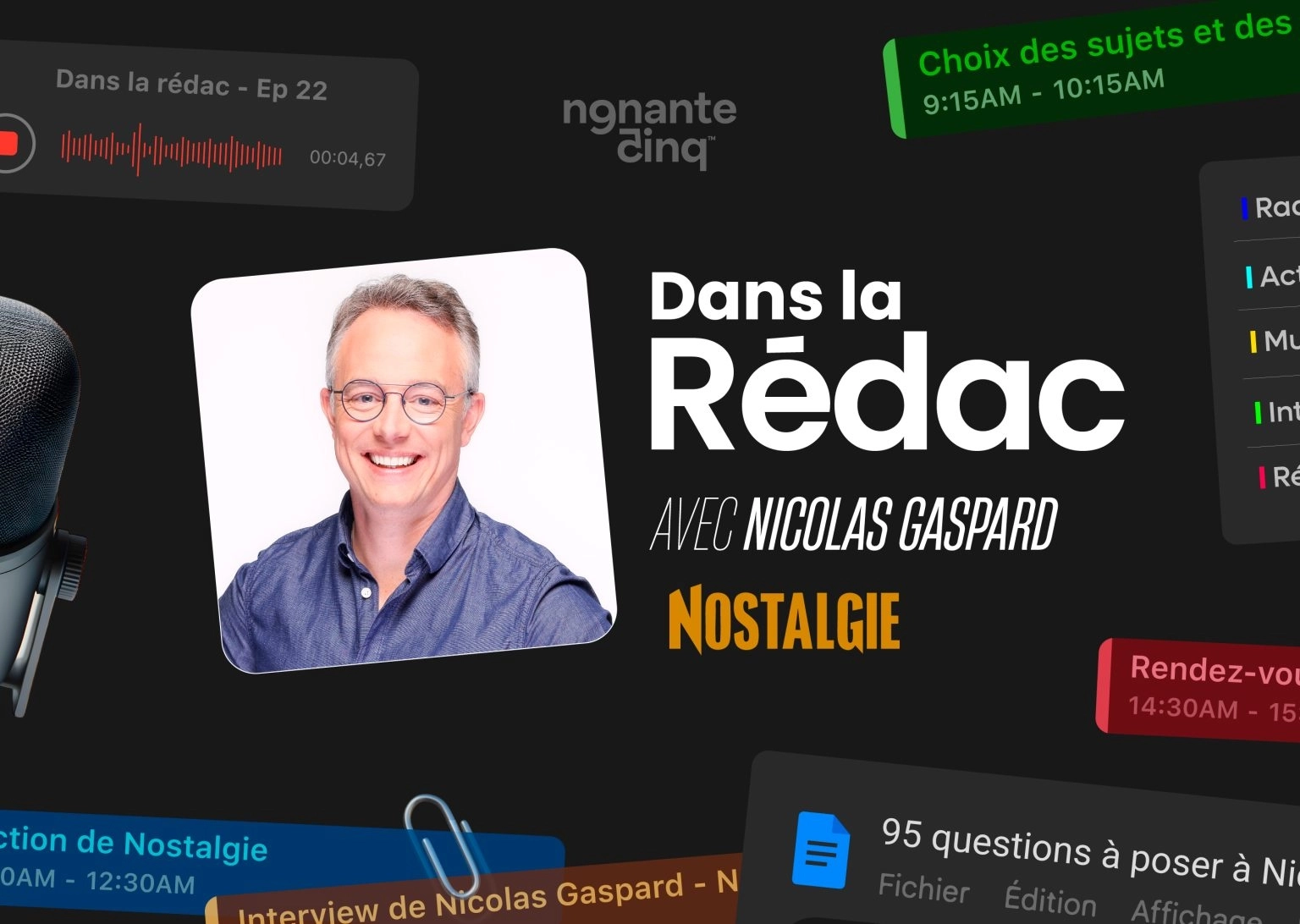 “Dans la Rédac” de Nostalgie avec Nicolas Gaspard