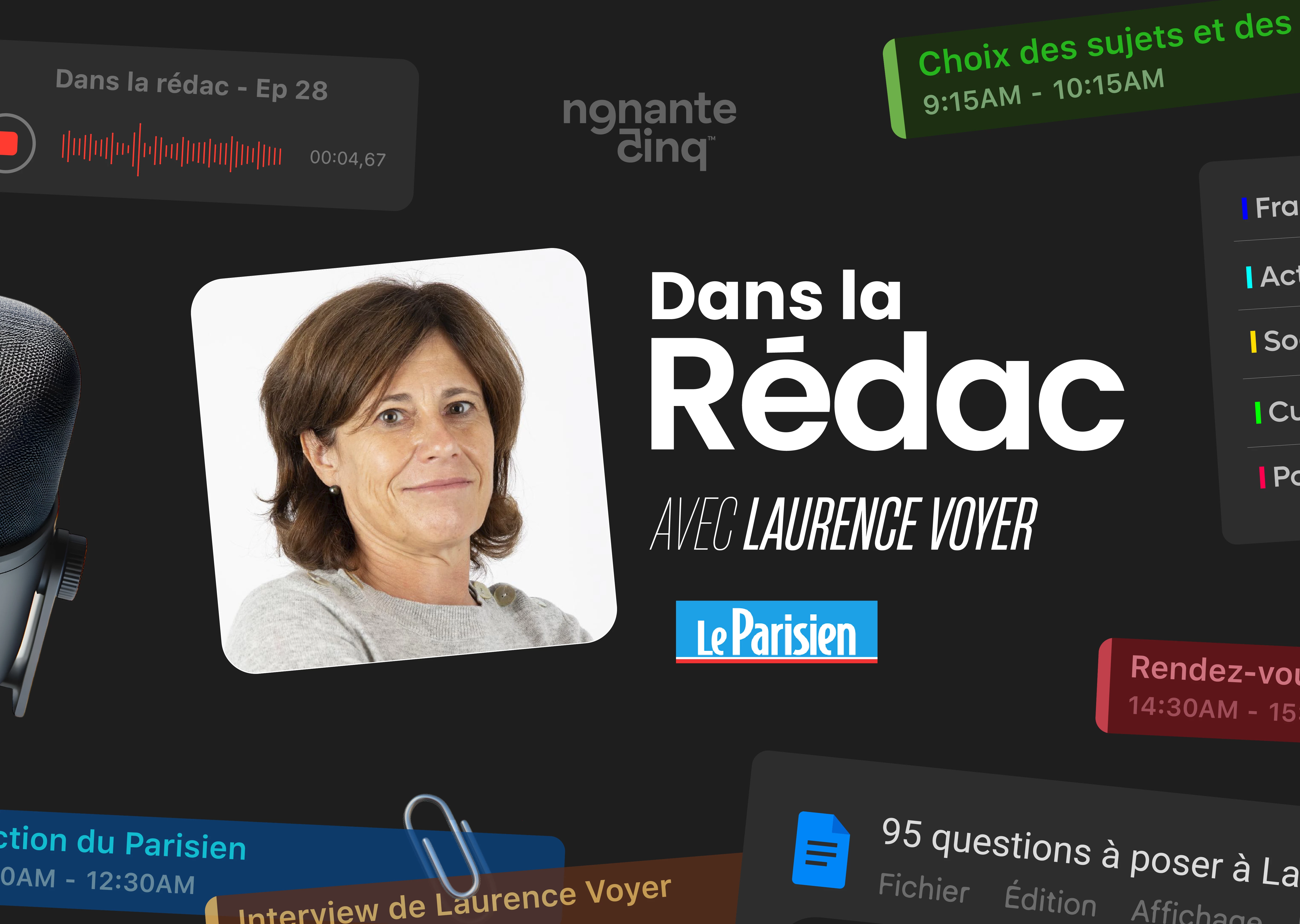 Dans la Rédac” du journal Le Parisien avec Laurence Voyer
